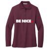 Women's Silk Touch Long Sleeve Polo Thumbnail
